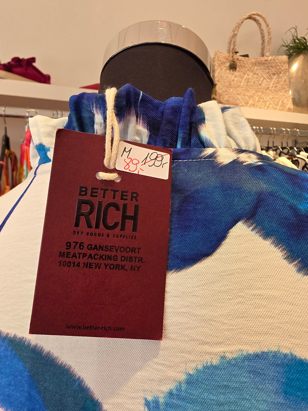 KLEID TUNIKAKLEID BLAU VISKOSE OVERSIZE GR.M