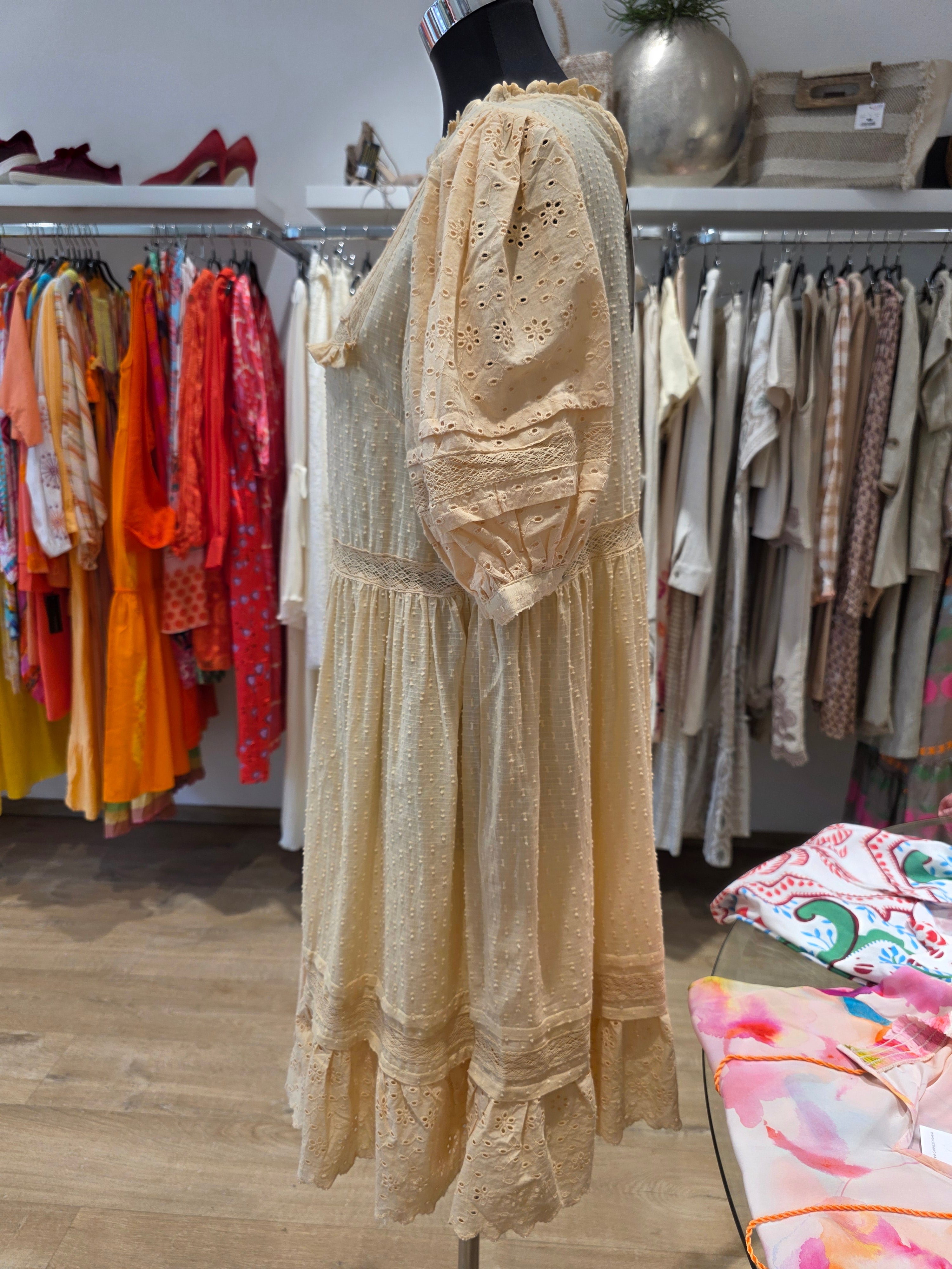 OASIS KLEID TUNIKAKLEID VANILLE BAUMWOLLE   GR.40