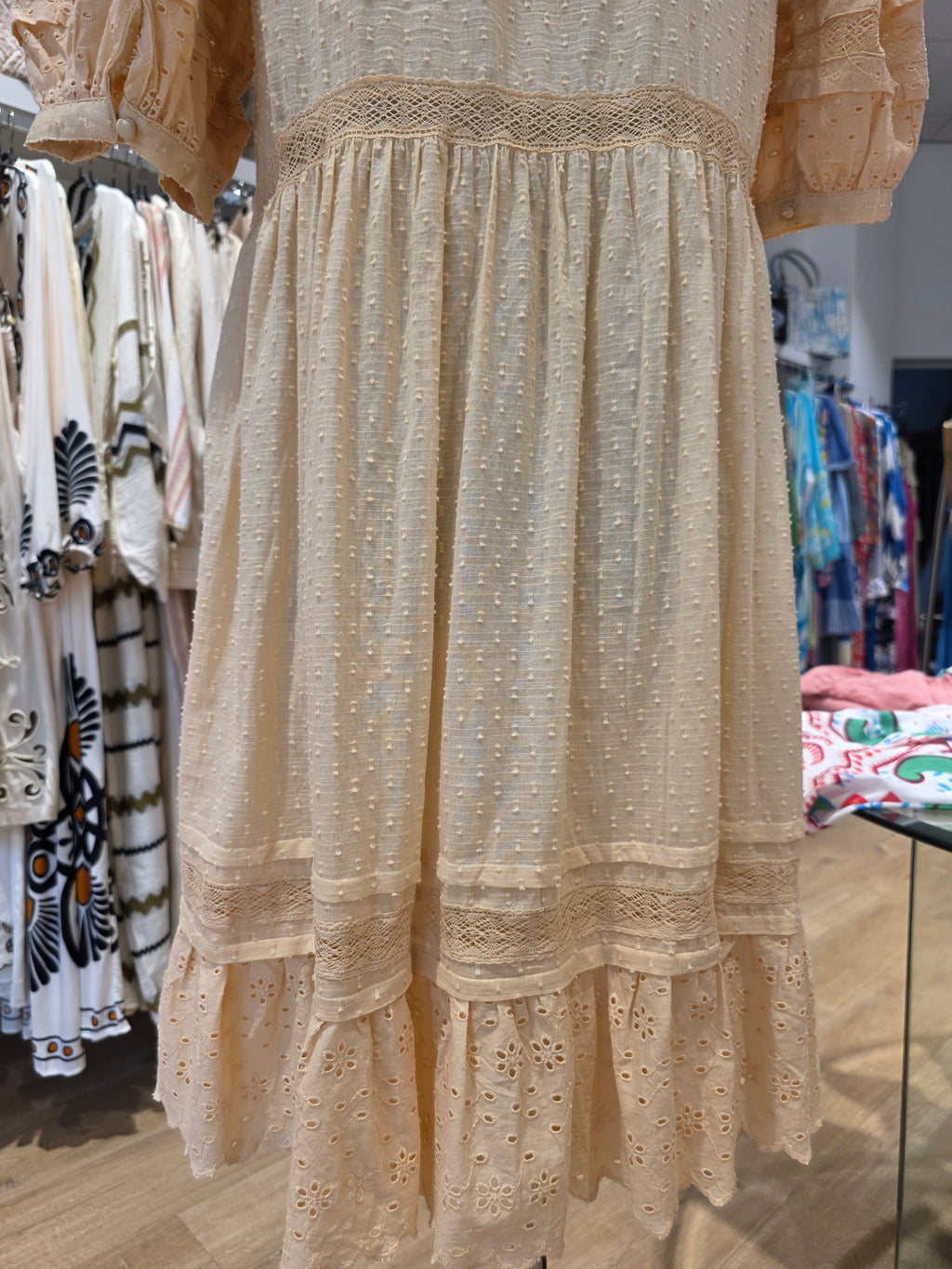 OASIS KLEID TUNIKAKLEID VANILLE BAUMWOLLE   GR.40