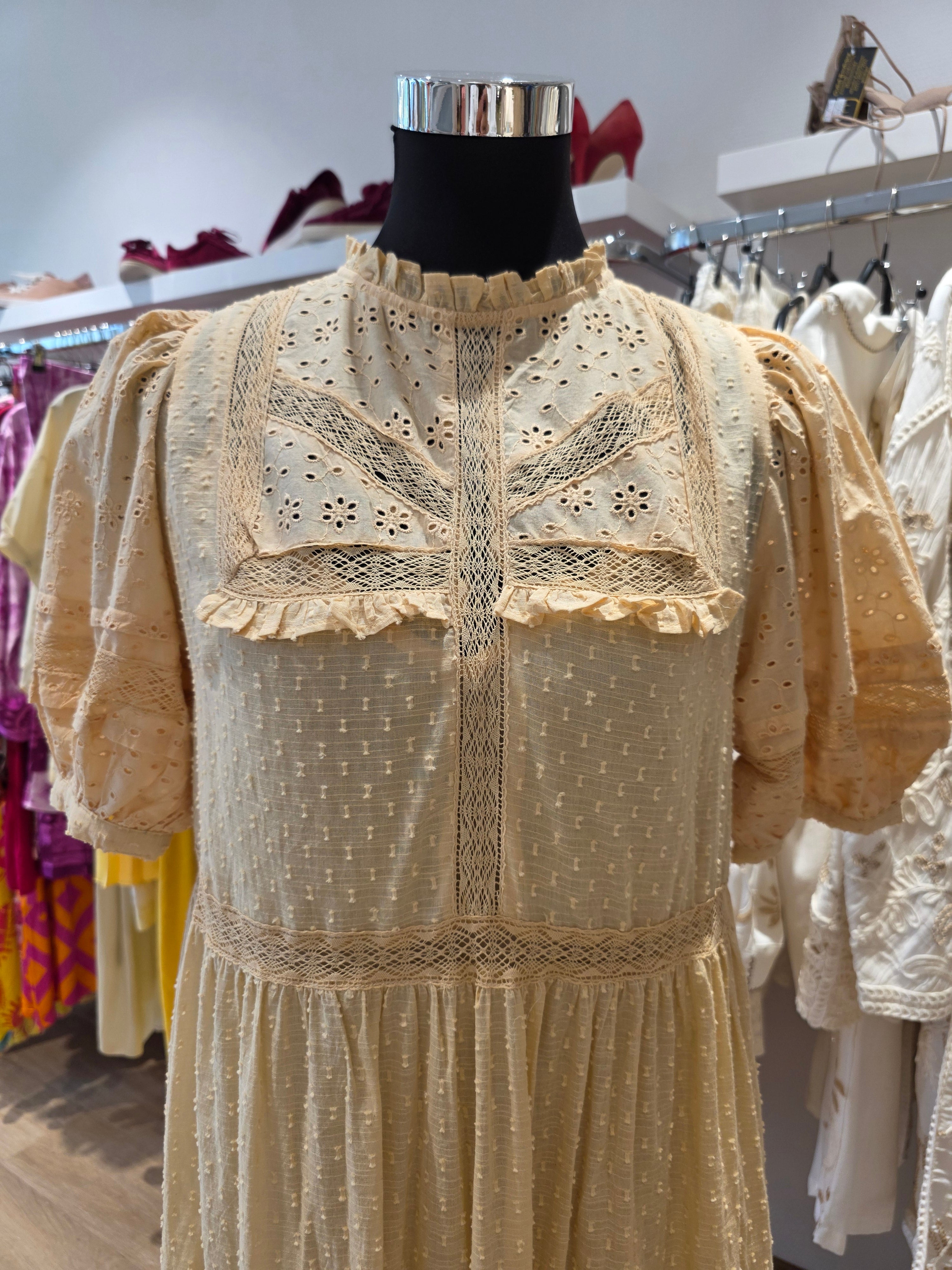 OASIS KLEID TUNIKAKLEID VANILLE BAUMWOLLE   GR.40