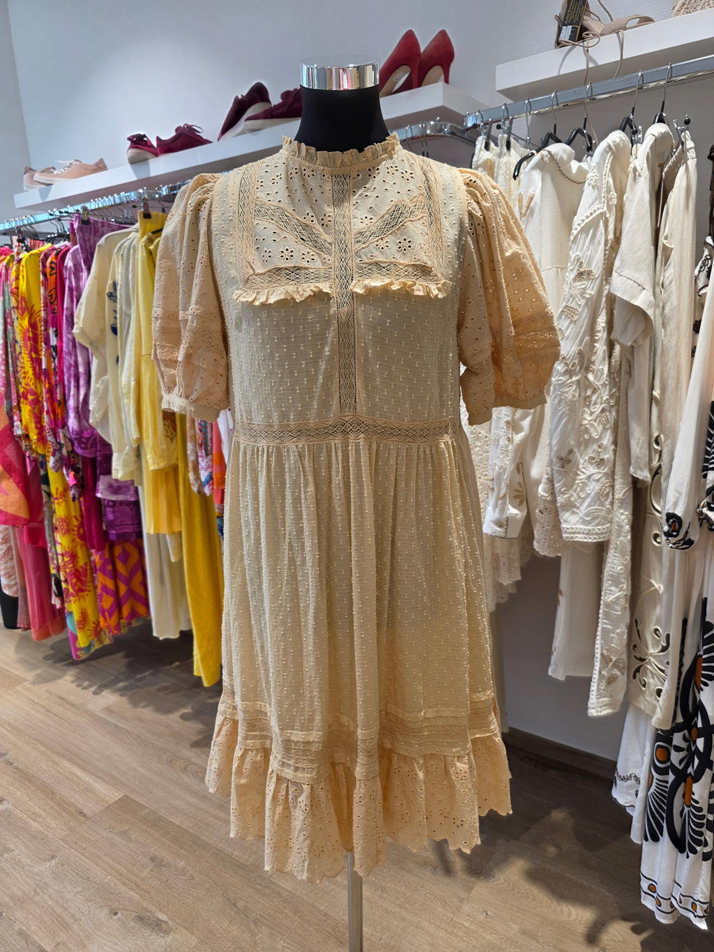 OASIS KLEID TUNIKAKLEID VANILLE BAUMWOLLE   GR.40