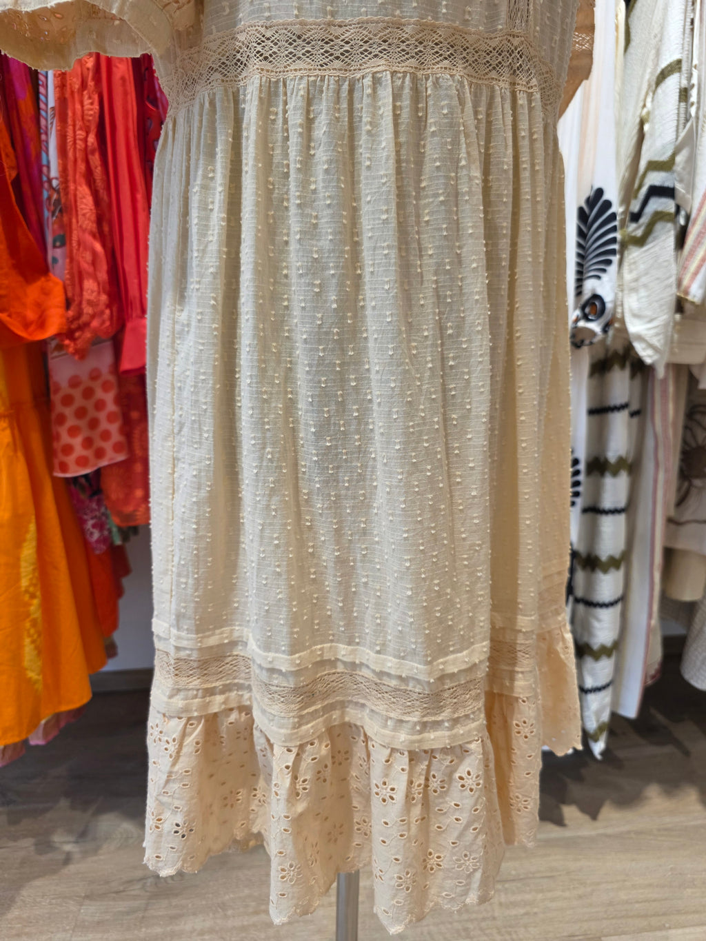 OASIS KLEID TUNIKAKLEID VANILLE BAUMWOLLE   GR.40