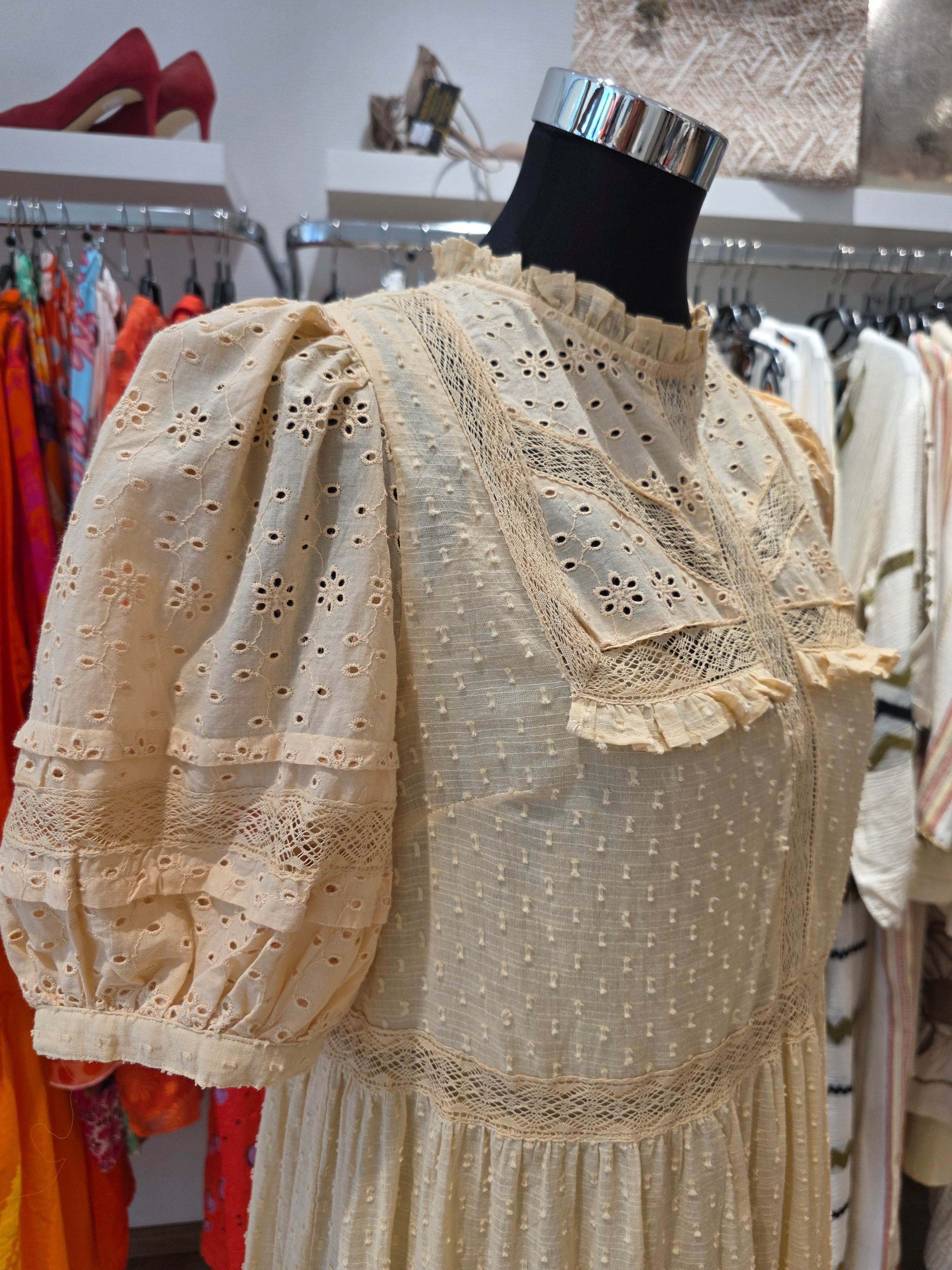 OASIS KLEID TUNIKAKLEID VANILLE BAUMWOLLE   GR.40