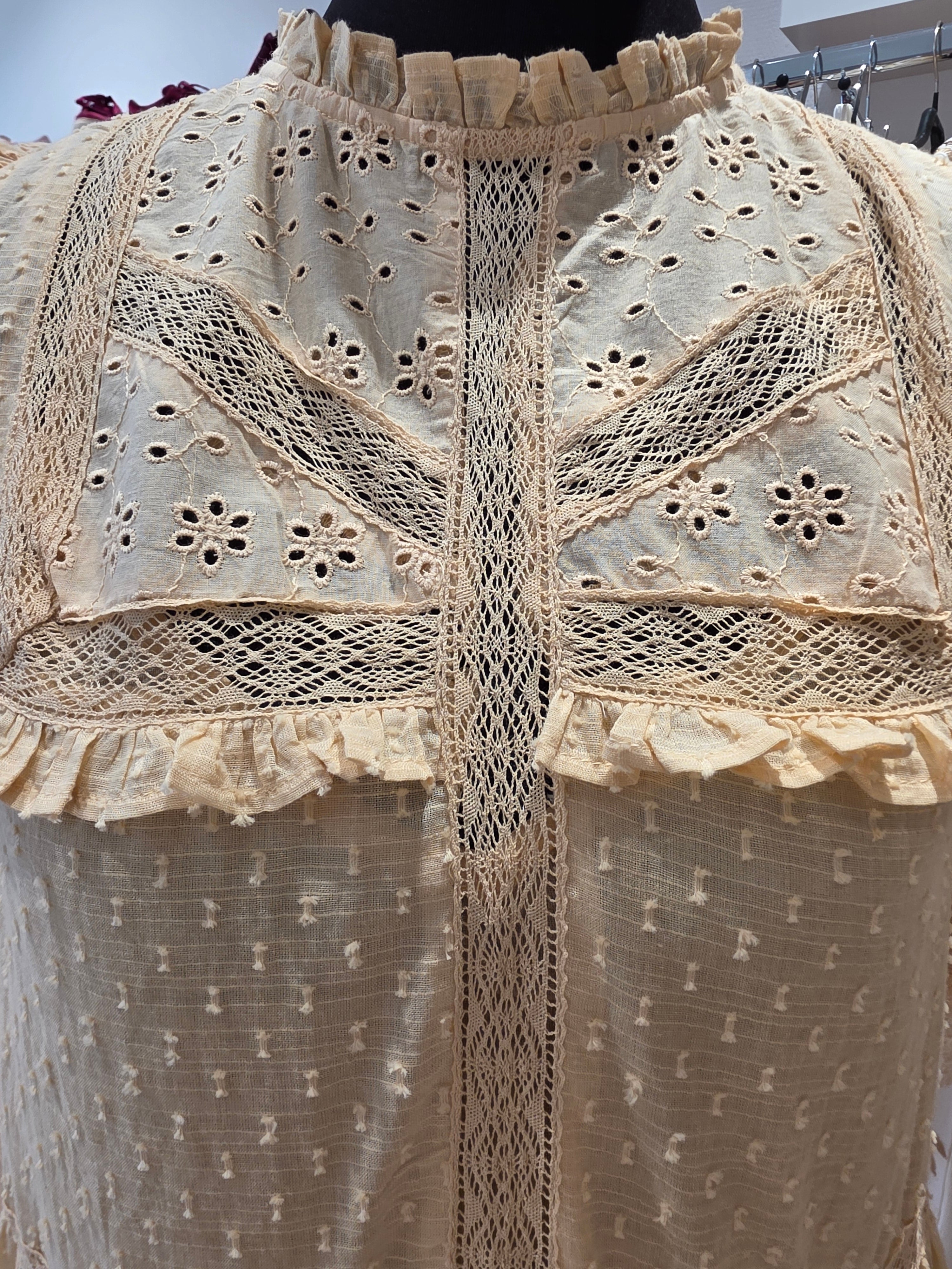 OASIS KLEID TUNIKAKLEID VANILLE BAUMWOLLE   GR.40