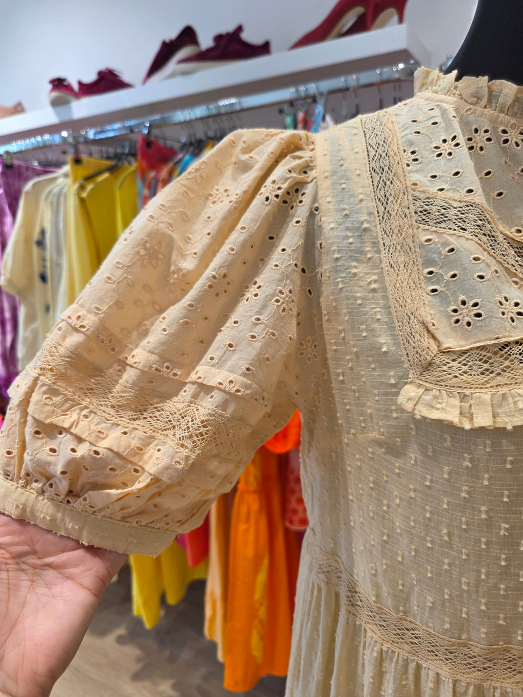 OASIS KLEID TUNIKAKLEID VANILLE BAUMWOLLE   GR.40