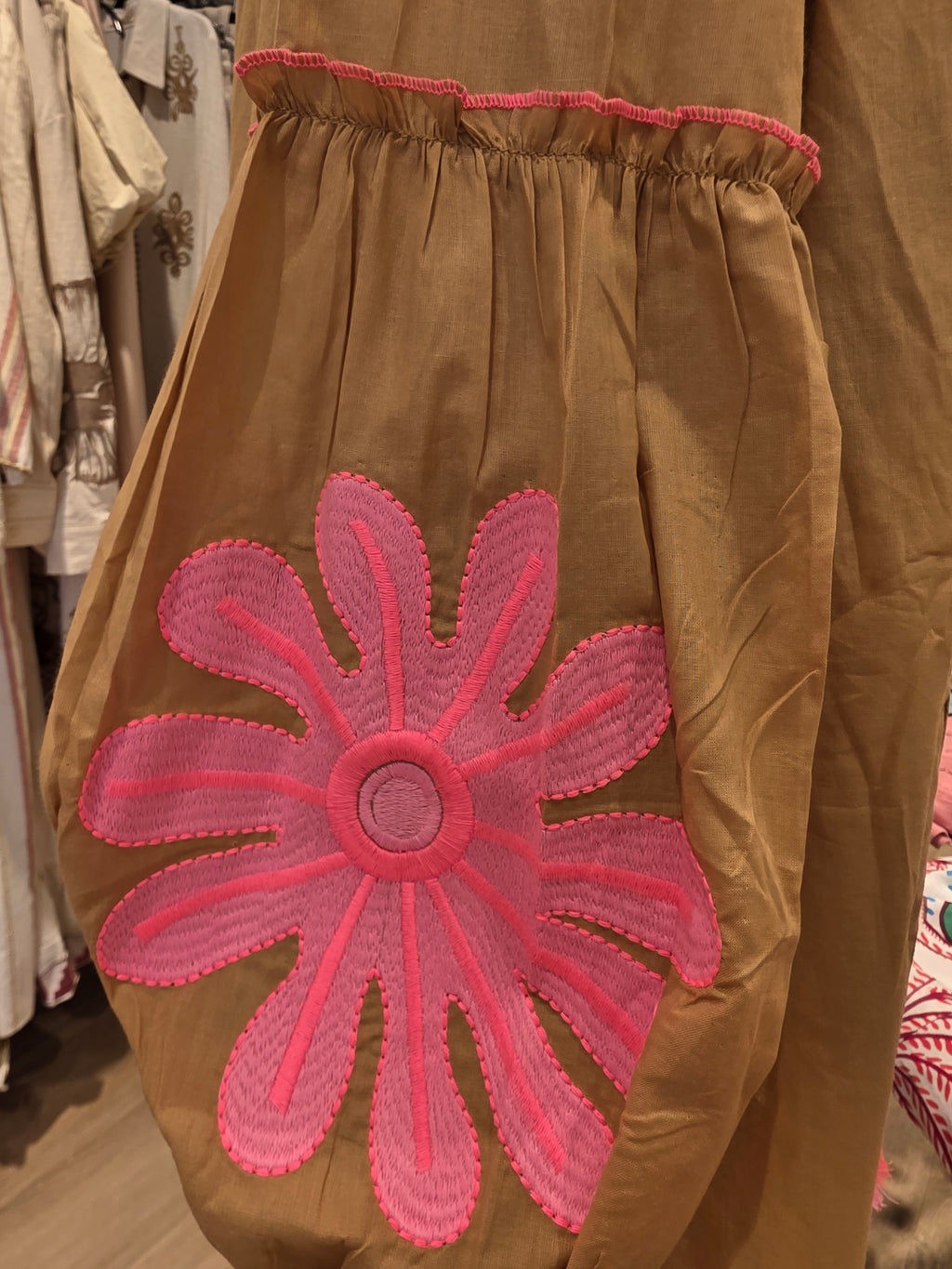 JEP HOLLAND TUNIKA BLUSE SAND/BEIGE BAUMWOLLE GR.L