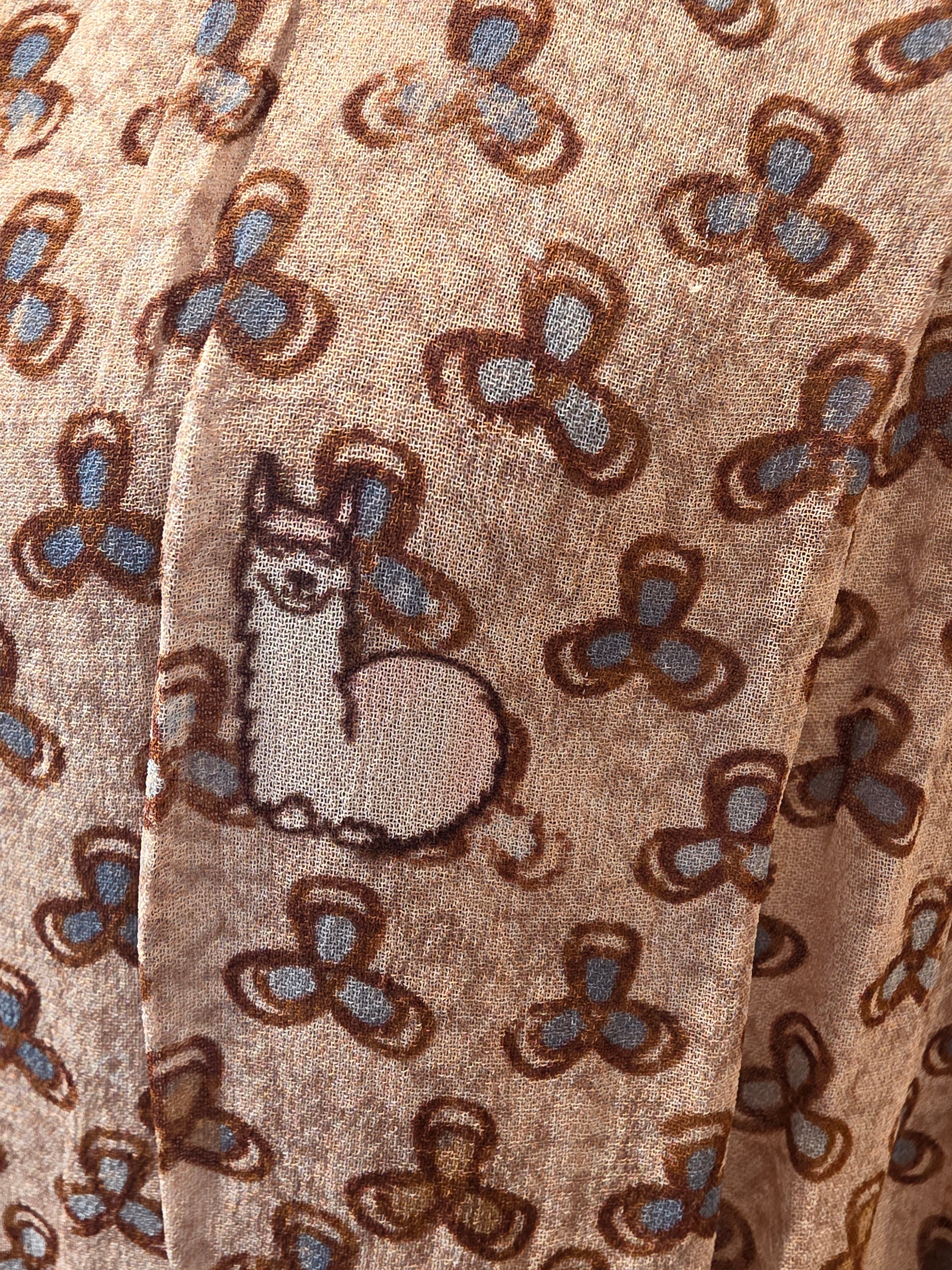 FROGBOX KLEID TAUPE VISKOSE GR.42