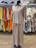 TONNO & PANNA SET ROCK BLUSE SAND/BEIGE BAUMWOLLE GR.38