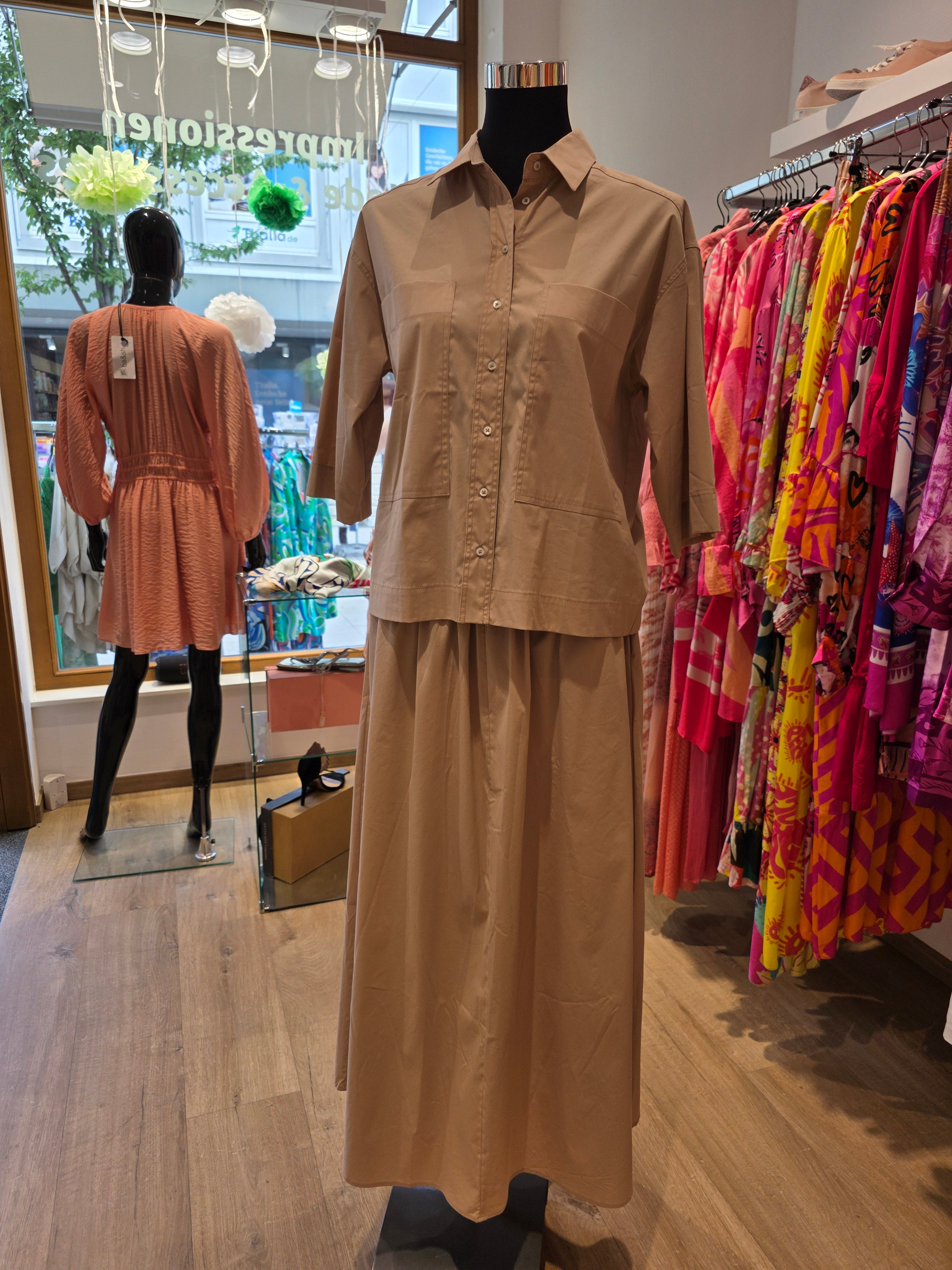 TONNO & PANNA SET ROCK BLUSE SAND/BEIGE BAUMWOLLE GR.38