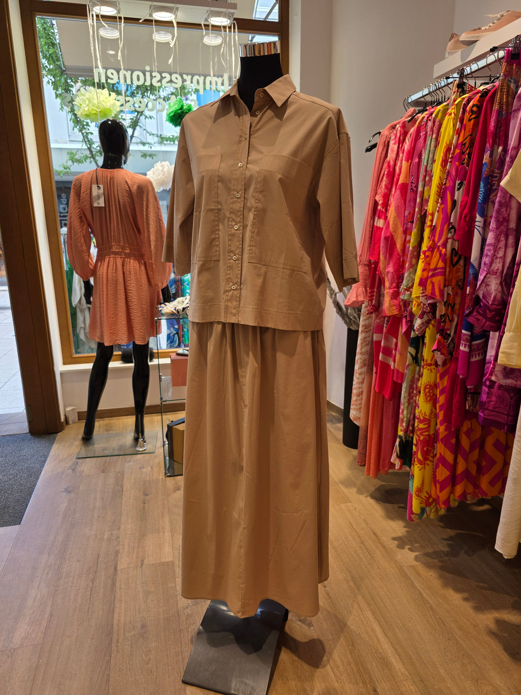 TONNO & PANNA SET ROCK BLUSE SAND/BEIGE BAUMWOLLE GR.38