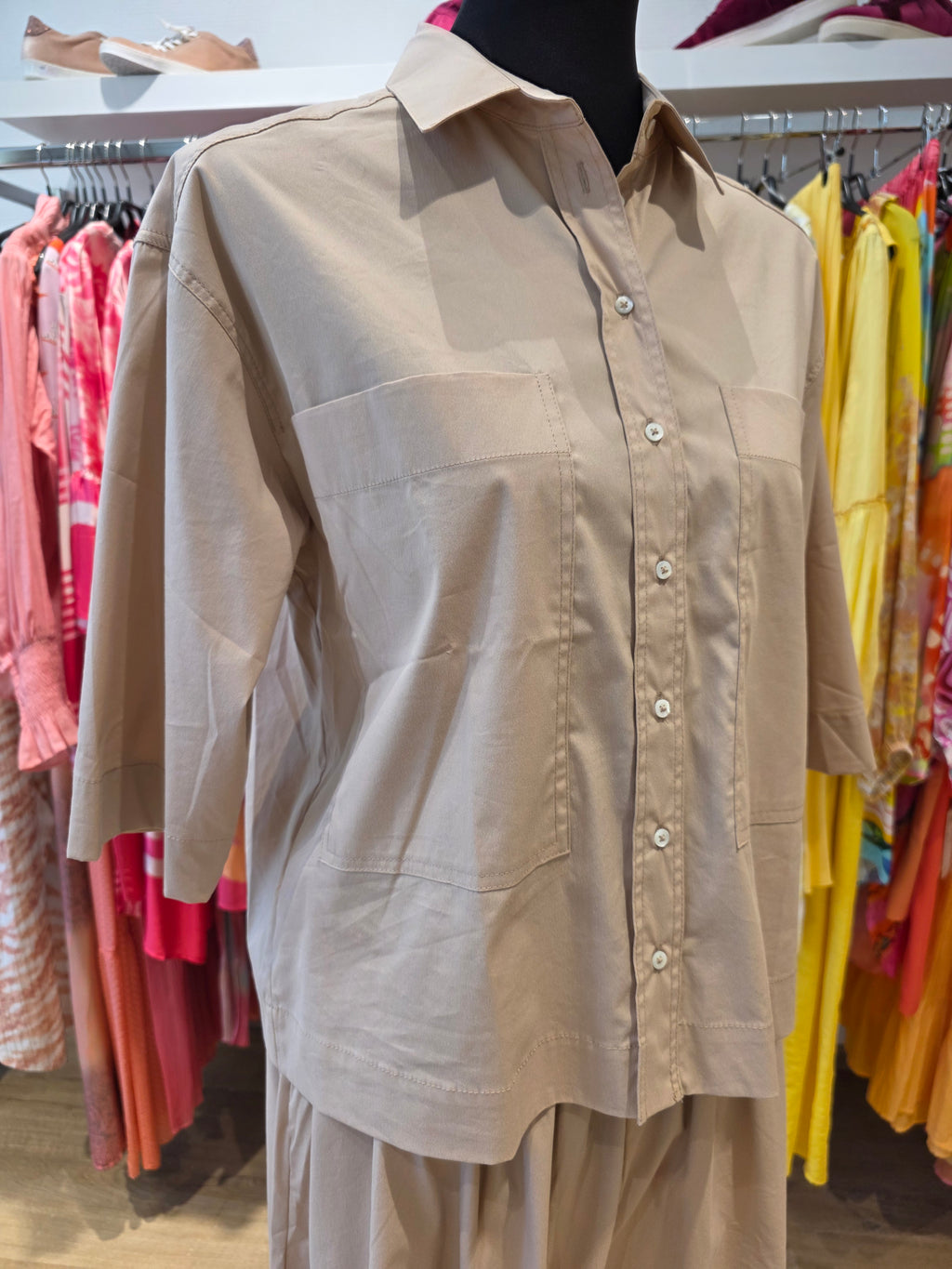 TONNO & PANNA SET ROCK BLUSE SAND/BEIGE BAUMWOLLE GR.38