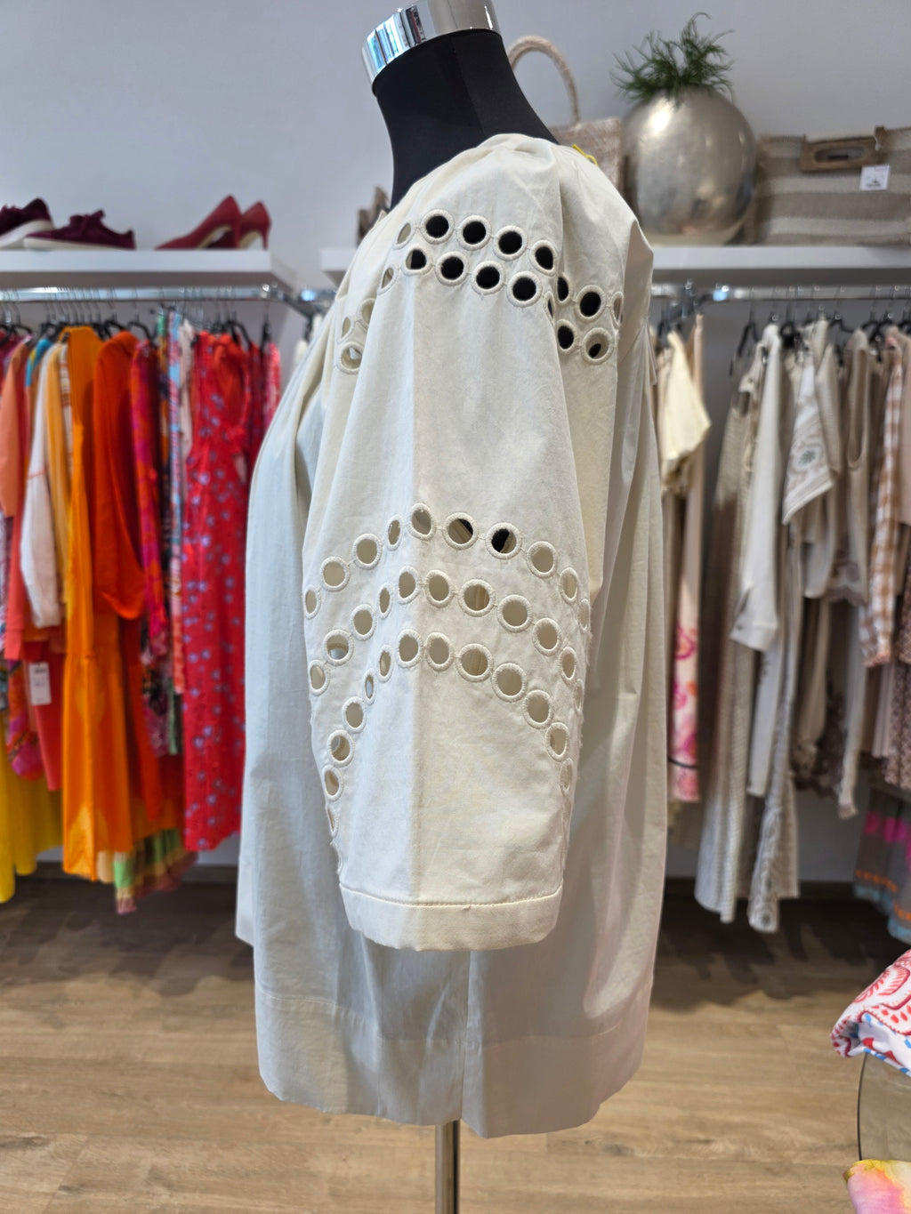 AERON TUNIKA BLUSE BEIGE BAUMWOLLE GR.XS/S