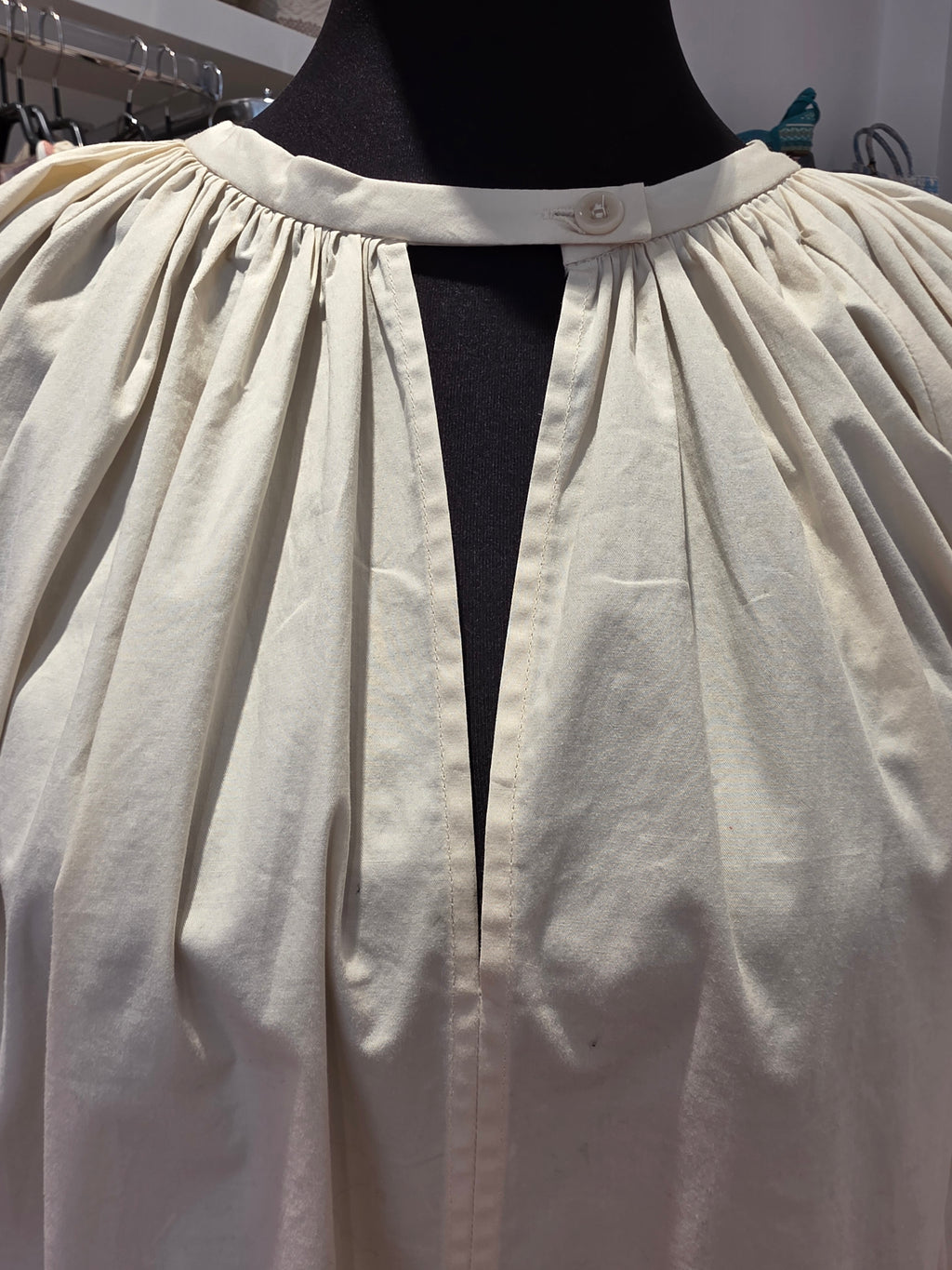 AERON TUNIKA BLUSE BEIGE BAUMWOLLE GR.XS/S