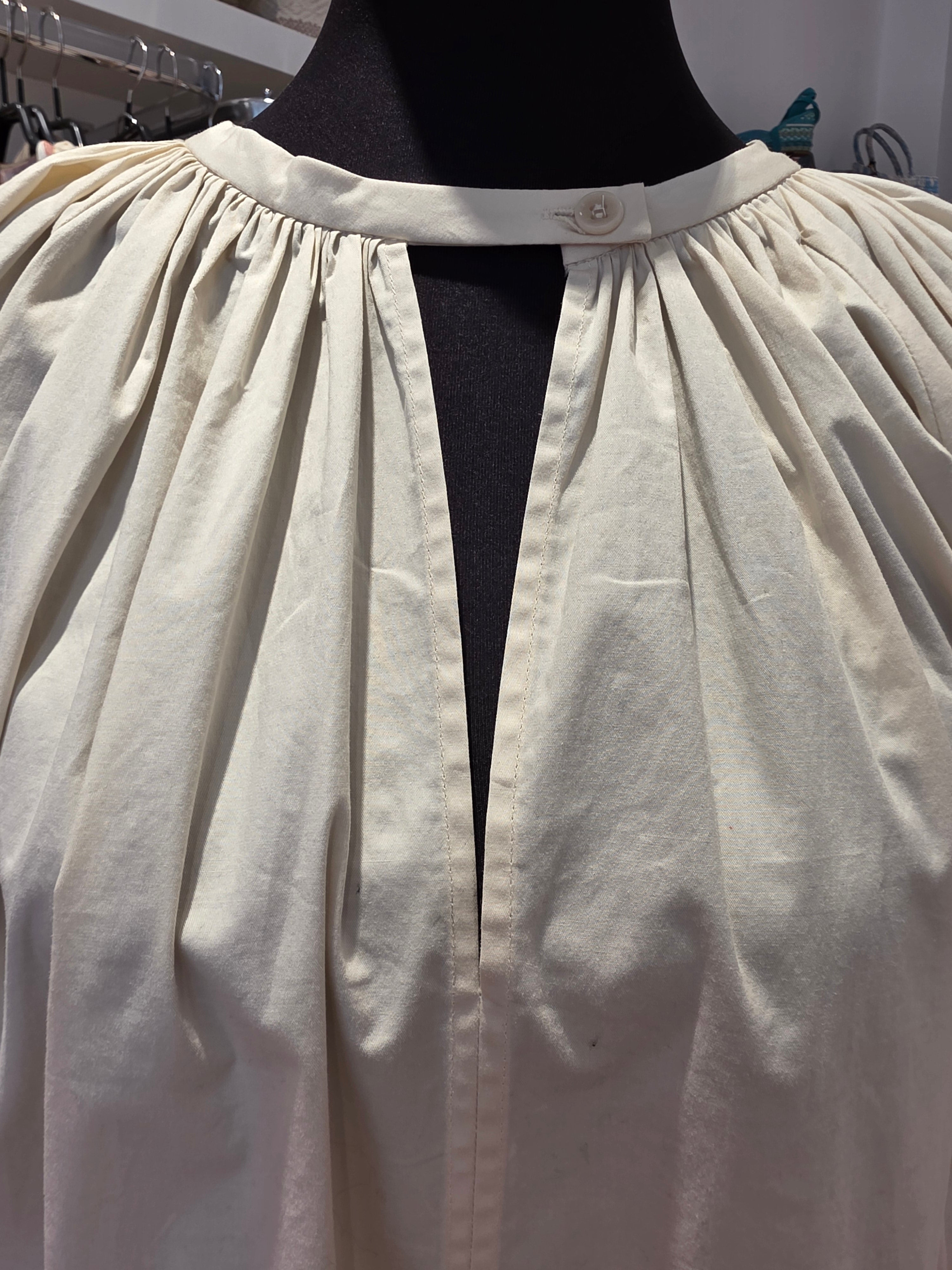 AERON TUNIKA BLUSE BEIGE BAUMWOLLE GR.XS/S