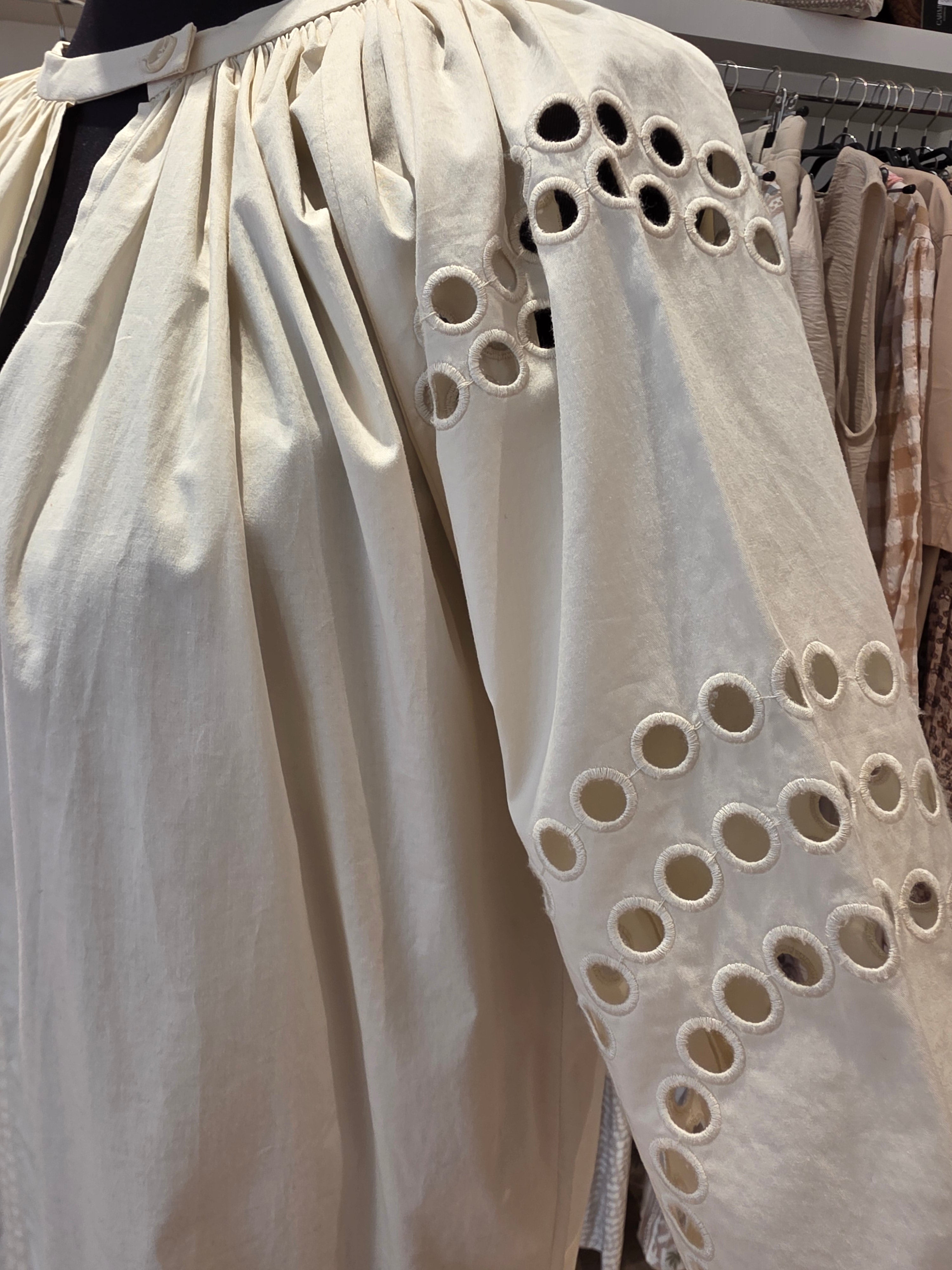 AERON TUNIKA BLUSE BEIGE BAUMWOLLE GR.XS/S