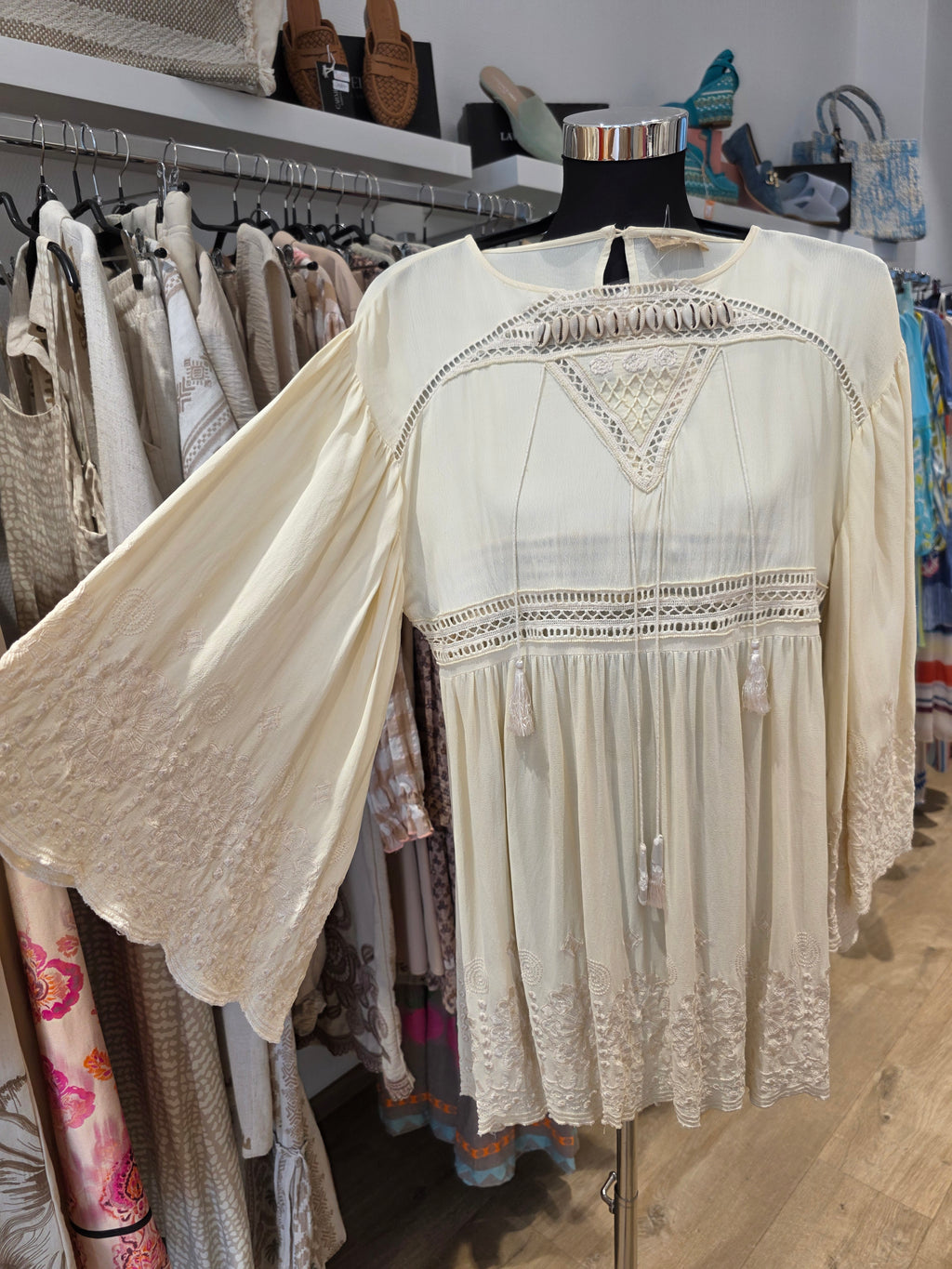 WATERCULT TUNIKA BLUSE VANILLE VISKOSE GR.S