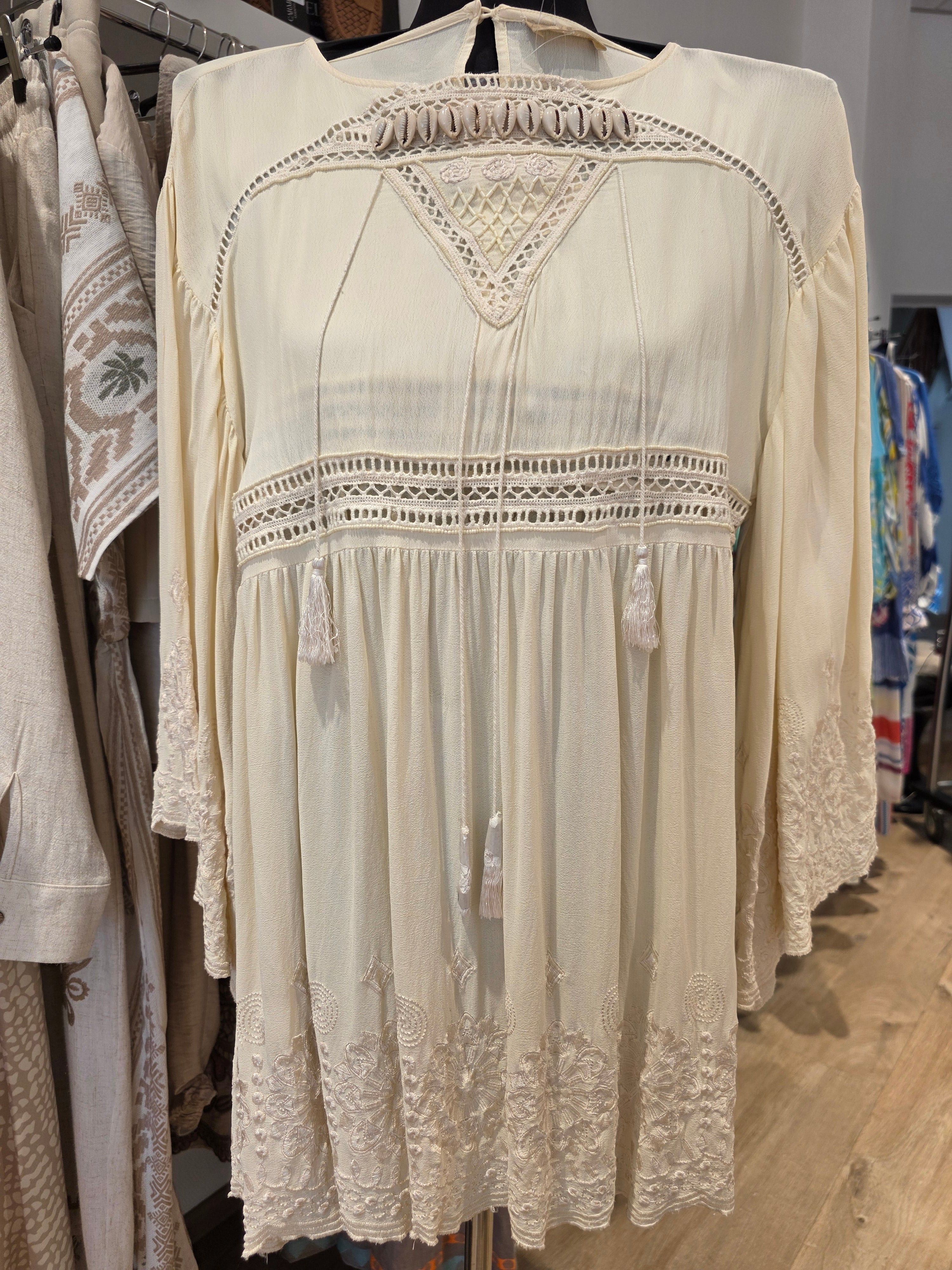 WATERCULT TUNIKA BLUSE VANILLE VISKOSE GR.S