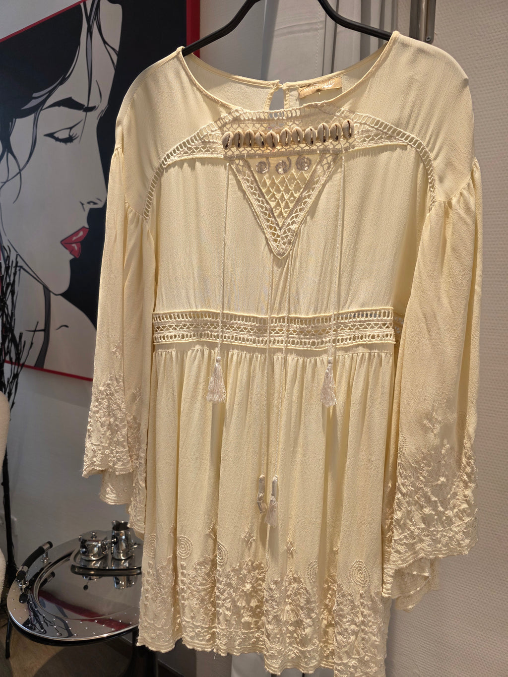 WATERCULT TUNIKA BLUSE VANILLE VISKOSE GR.S