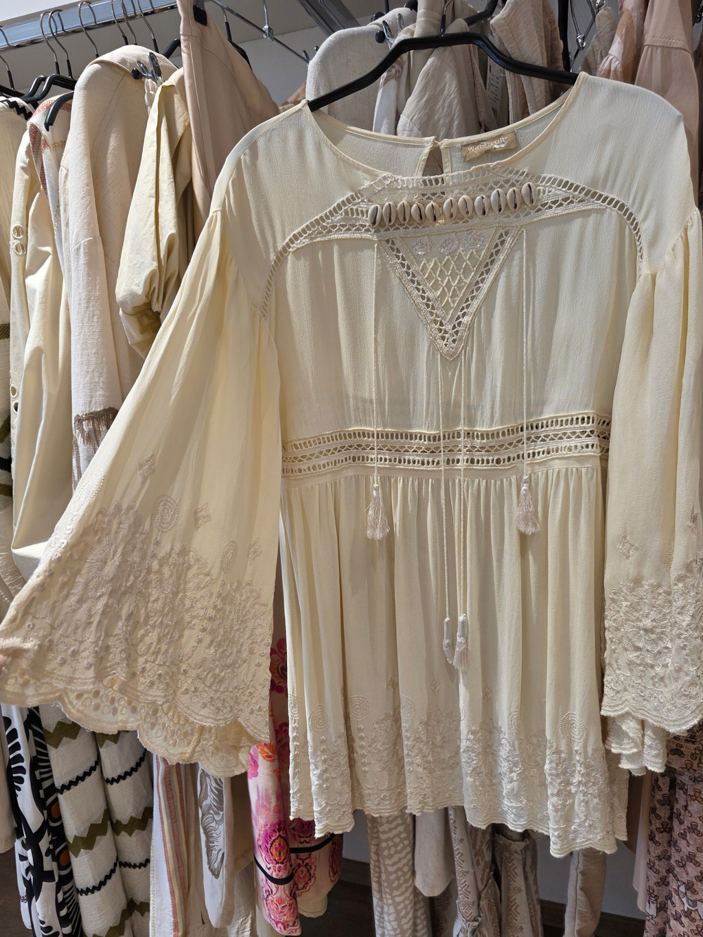 WATERCULT TUNIKA BLUSE VANILLE VISKOSE GR.S