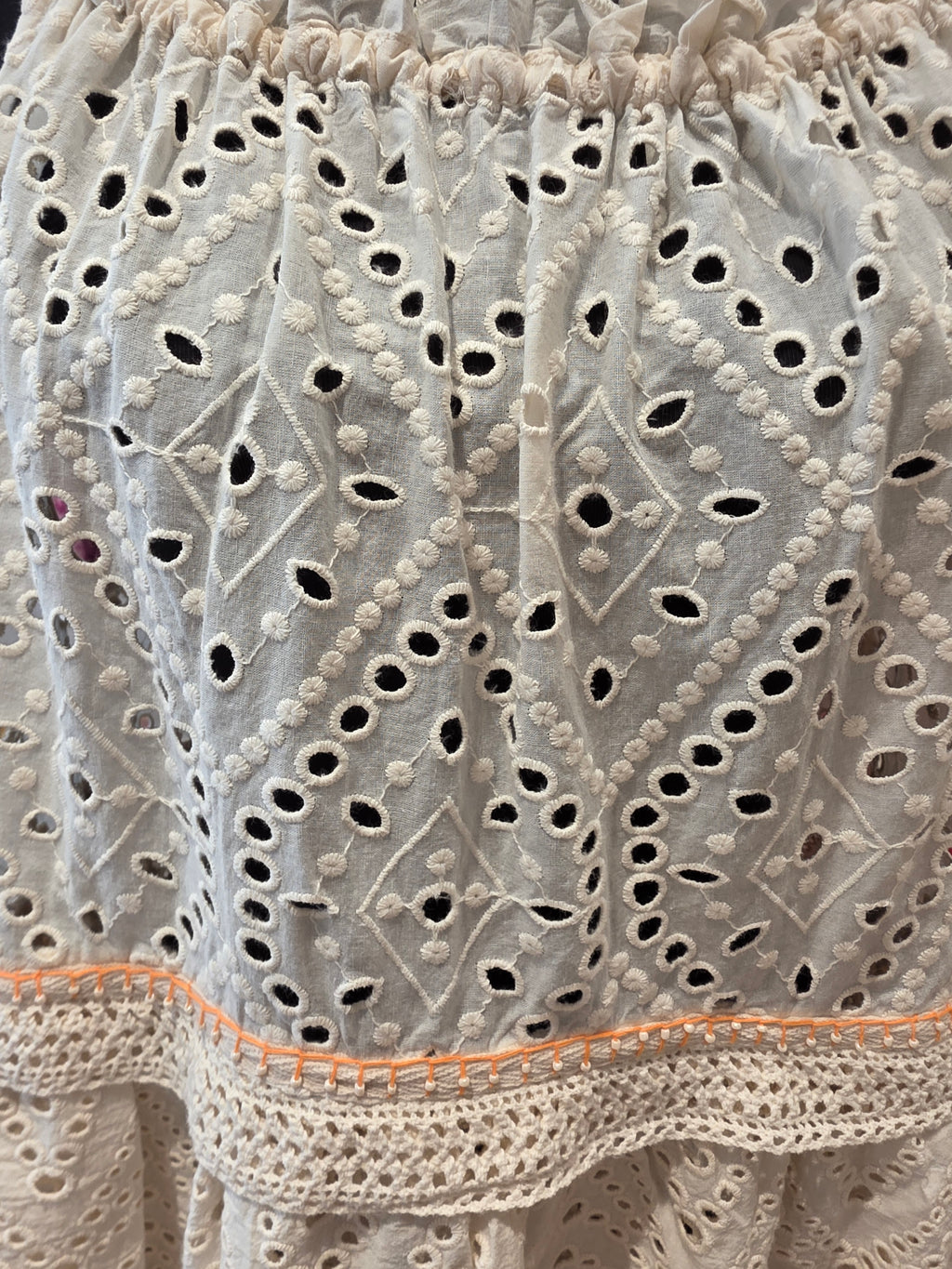 STEFANEL TOP TINIKA BLUSE CREAM BAUMWOLLE GR.42