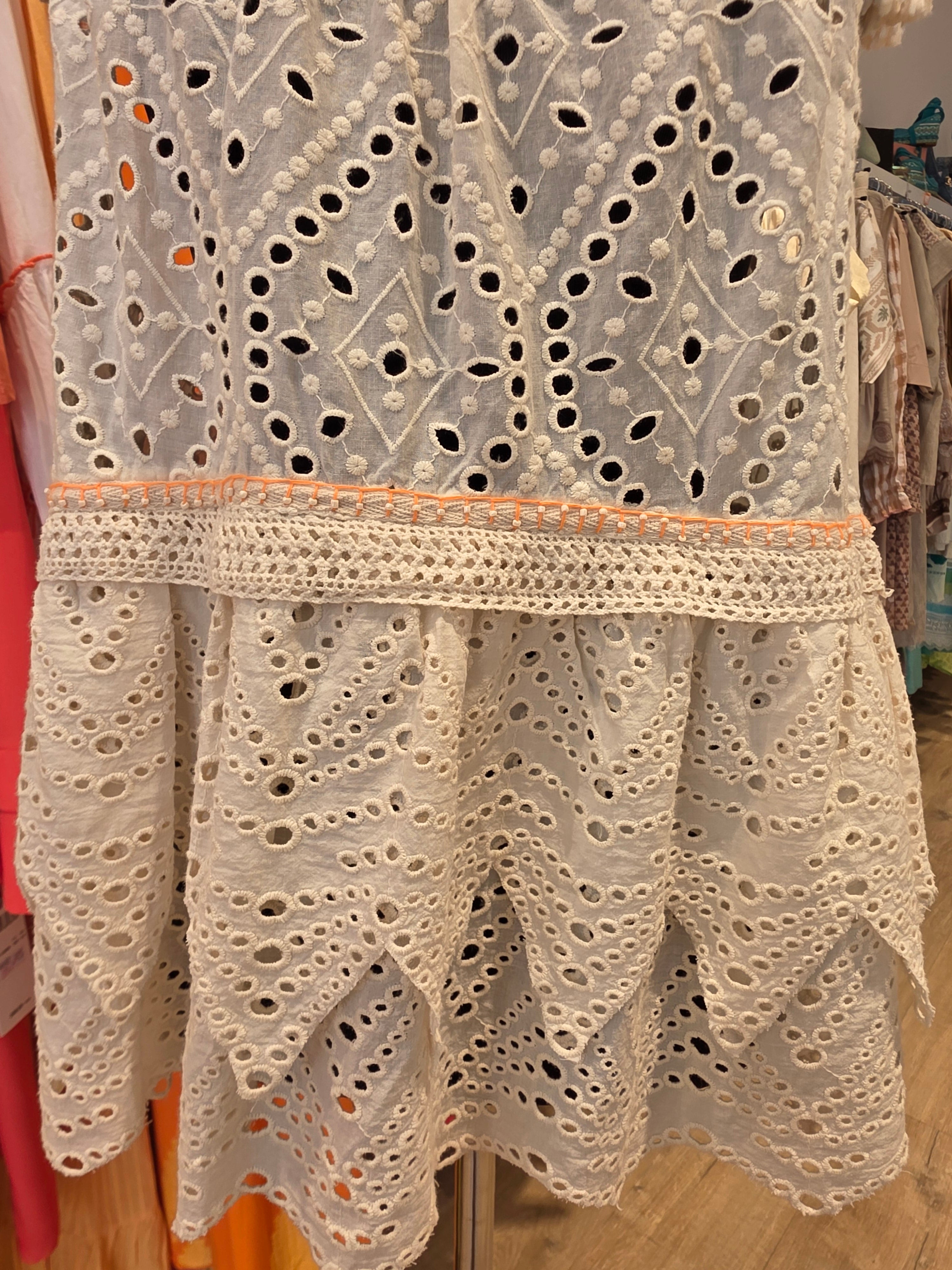 STEFANEL TOP TINIKA BLUSE CREAM BAUMWOLLE GR.42