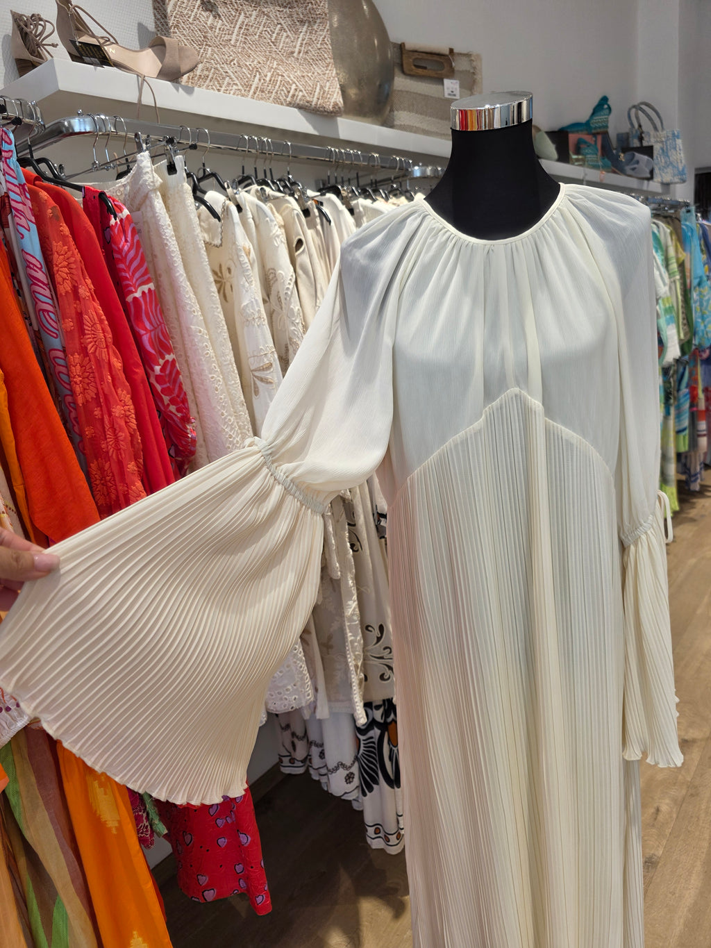 GESTUZ KLEID MAXIKLEID CREAM GR.40
