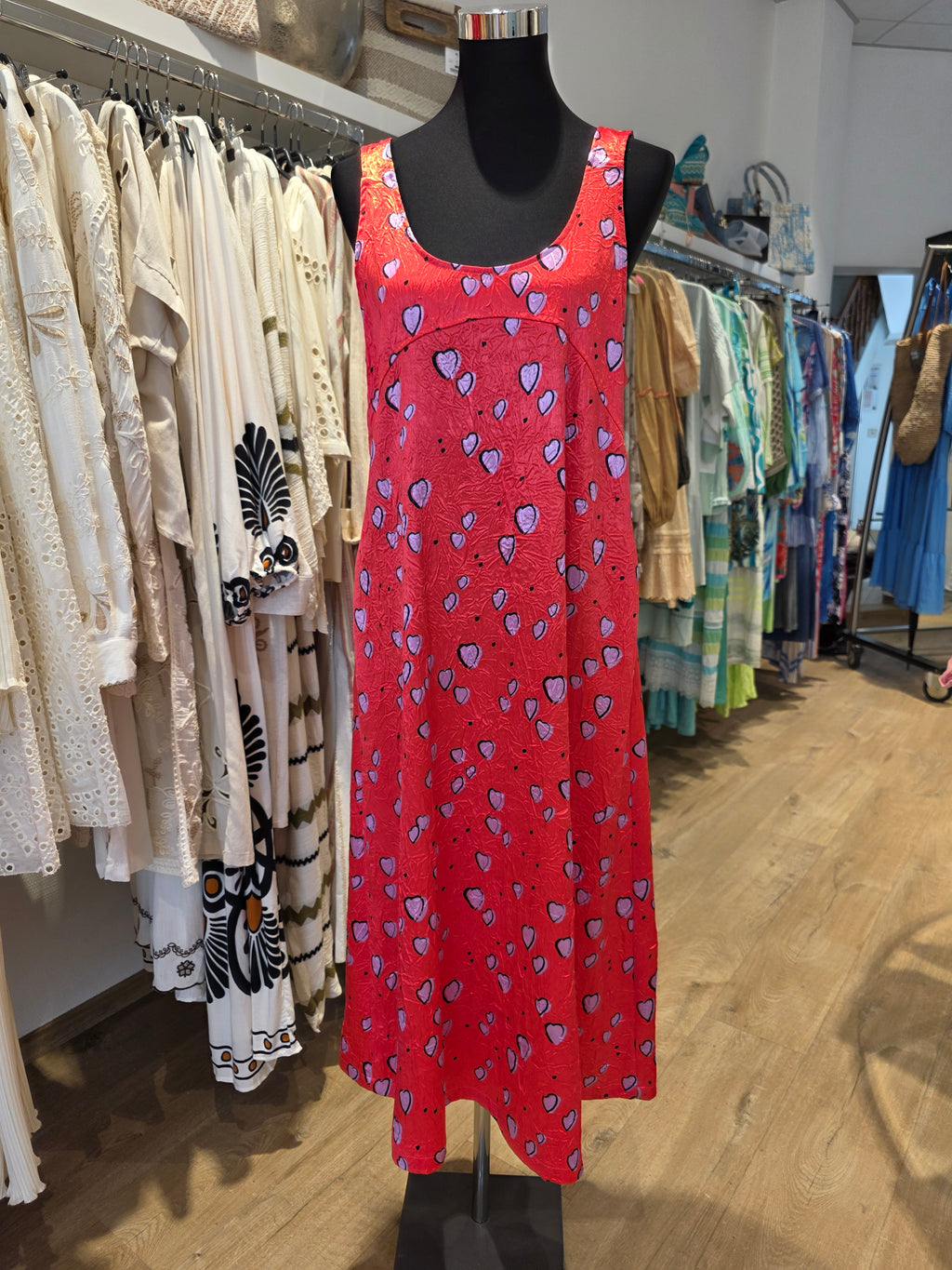 BIMBA Y LOLA KLEID ROT/KORALLE  POLYAMID GR.M