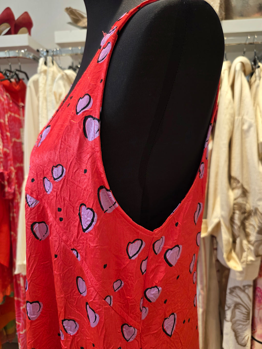 BIMBA Y LOLA KLEID ROT/KORALLE  POLYAMID GR.M