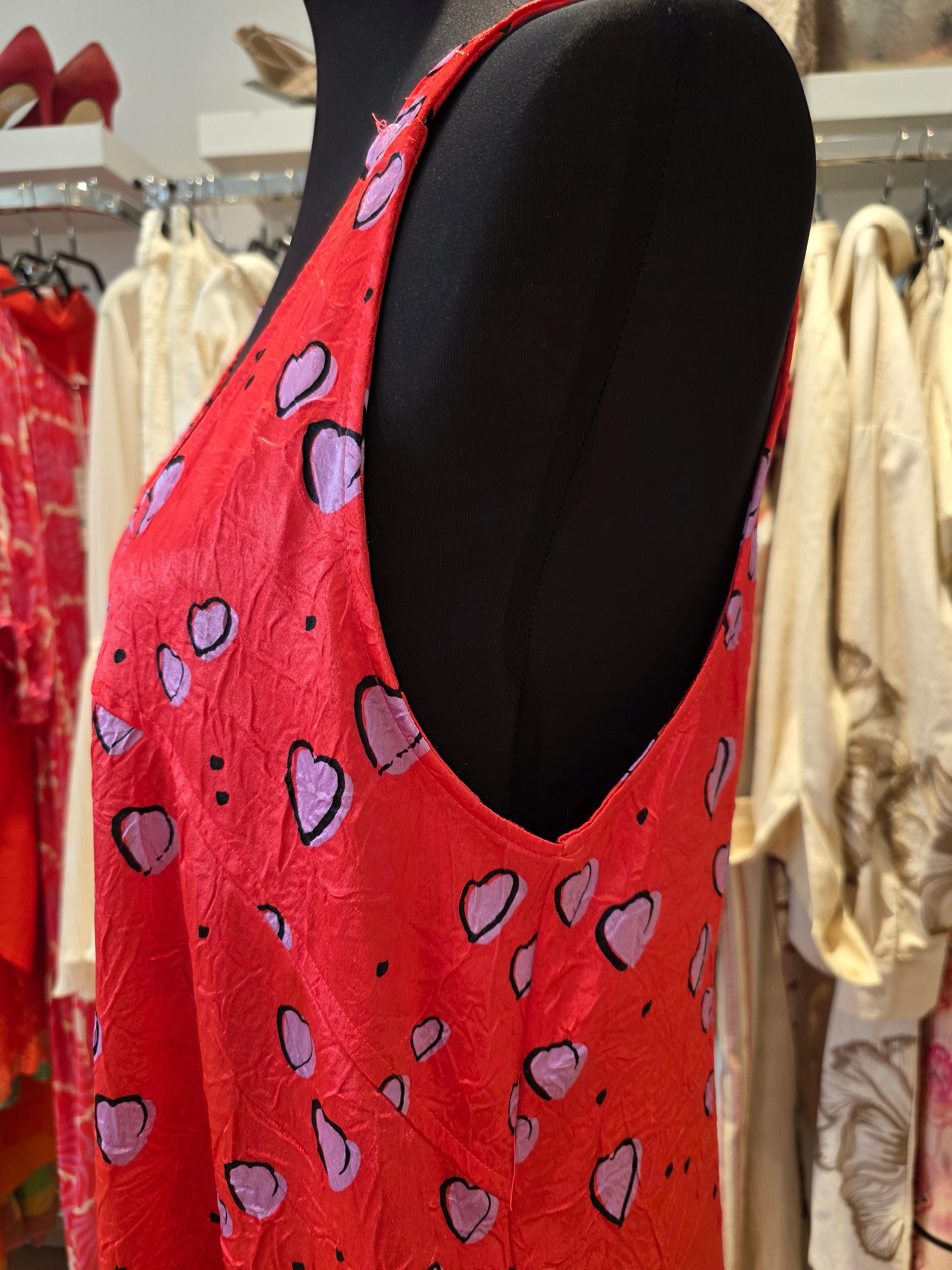 BIMBA Y LOLA KLEID ROT/KORALLE  POLYAMID GR.M