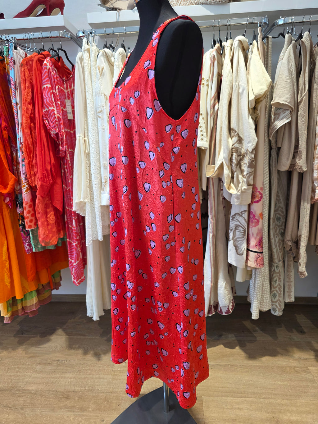 BIMBA Y LOLA KLEID ROT/KORALLE  POLYAMID GR.M
