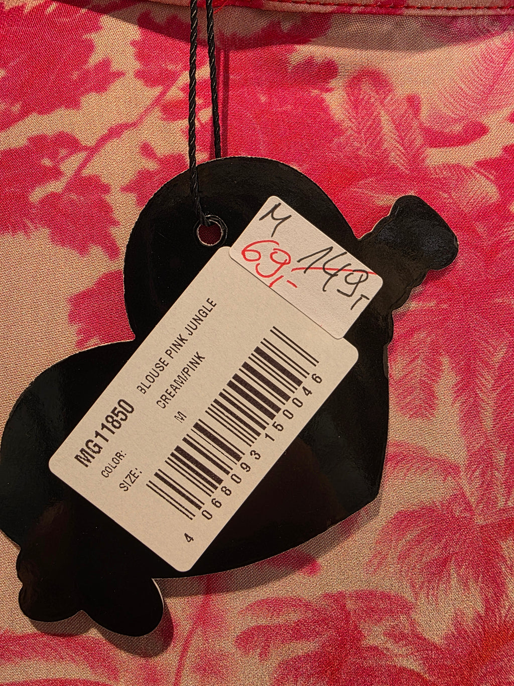 STYLISCHE OVERSIZE BLUSE TUNIKA ROSE GR.M