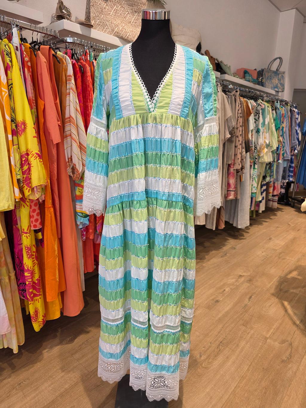 IBIZA STYLE HIPPIE LOOK MAXIKLEID GR.38