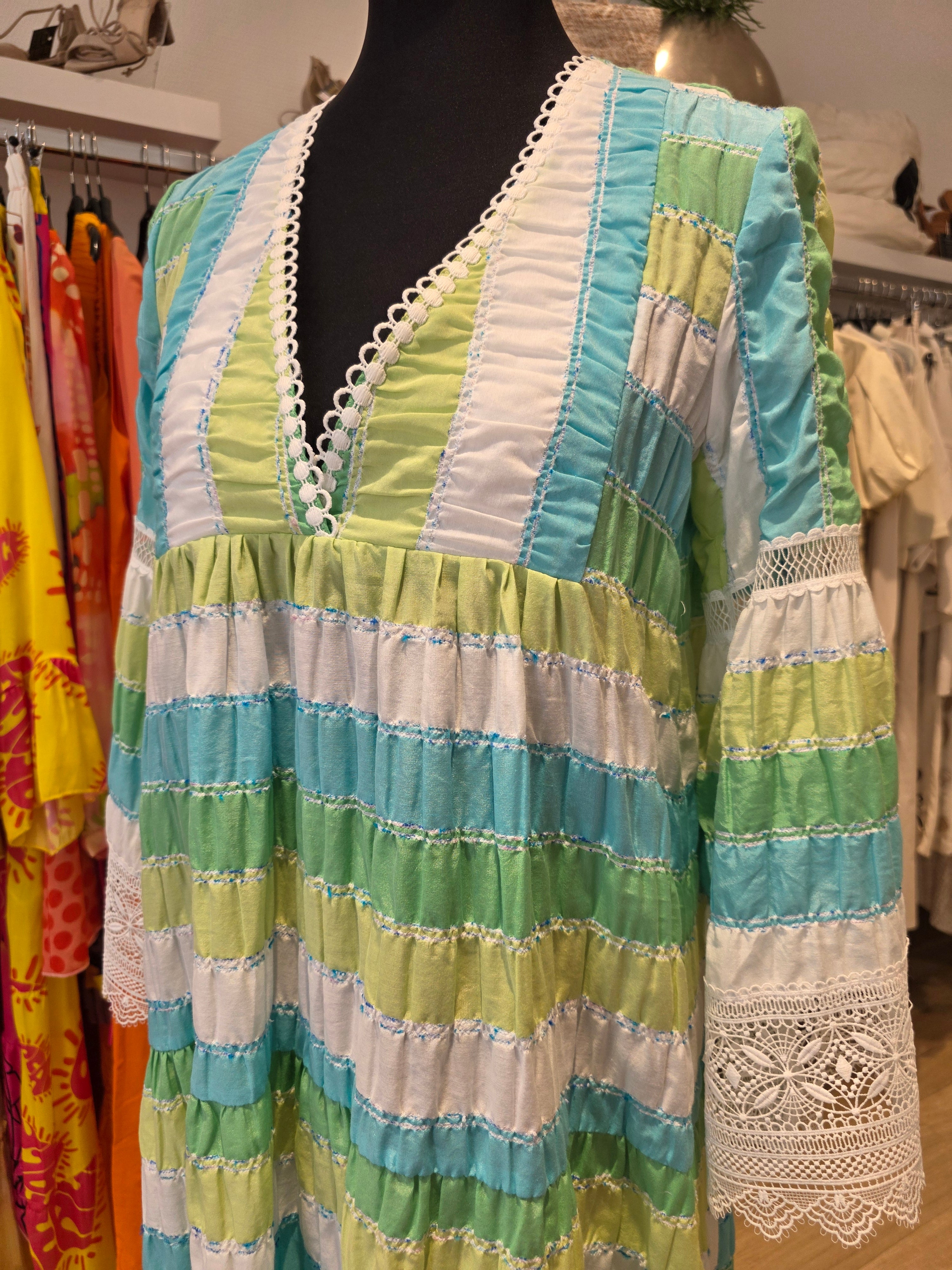 IBIZA STYLE HIPPIE LOOK MAXIKLEID GR.38