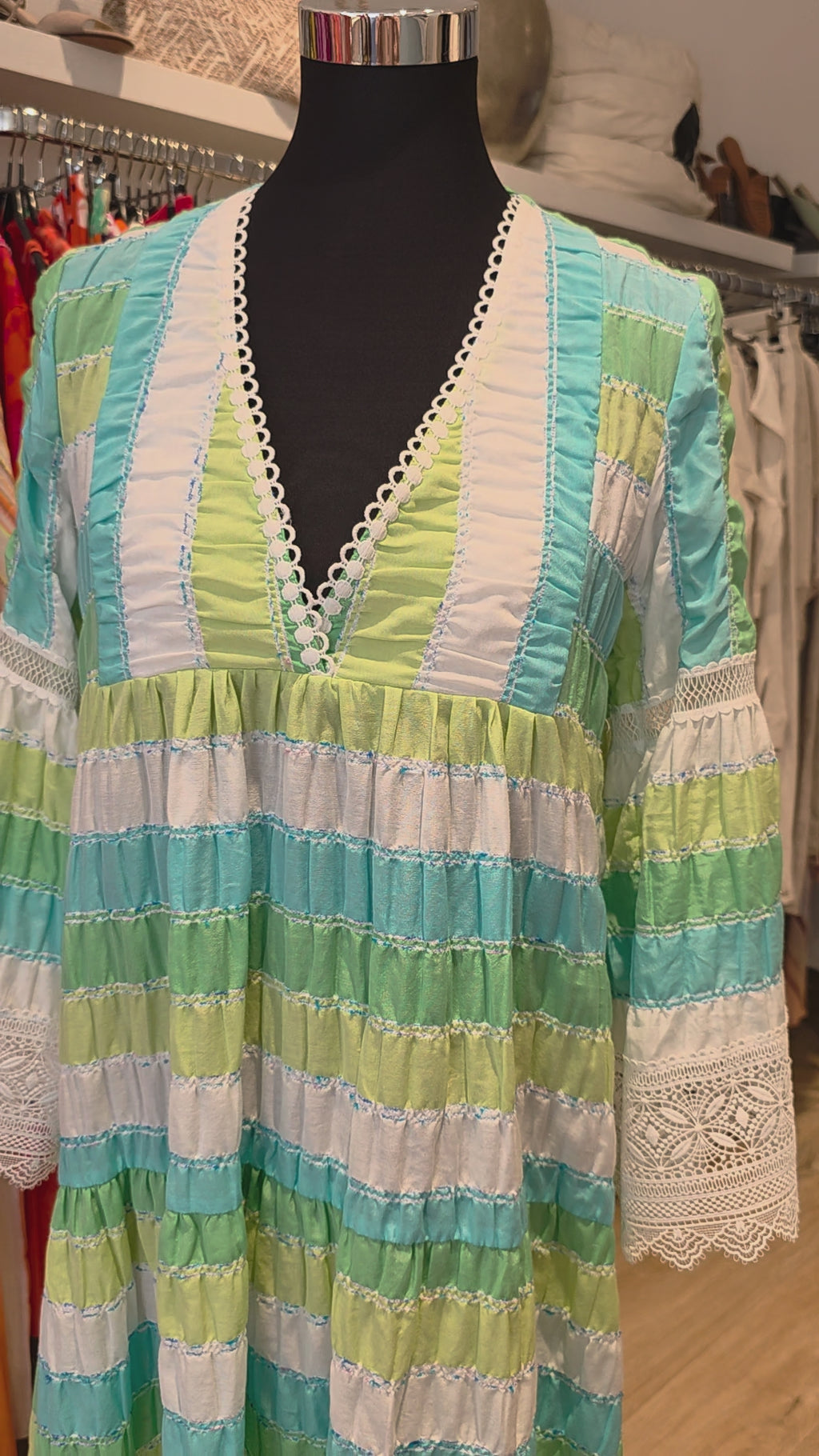 IBIZA STYLE HIPPIE LOOK MAXIKLEID GR.38